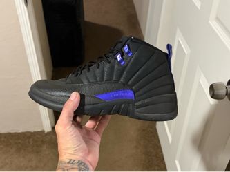 Black suede/purple 12’s size 9