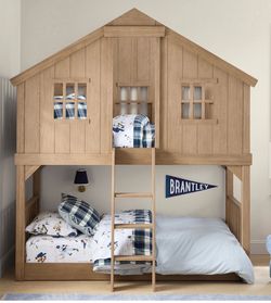 Tree House Twin-Over-Twin Bunk Bed - Pottery Barn