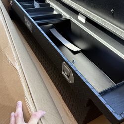 UWS EC10473 69-Inch Matte Black Heavy-Wall Aluminum Truck Tool Box With Low Profile, RigidCore Lid