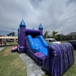Blue purple bounce slide