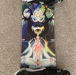 Lib tech snowboard W/Burton bindings