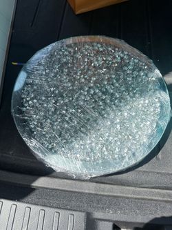 Silver rotating perfume tray
