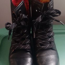 Cat & Jack Girls Black Boots