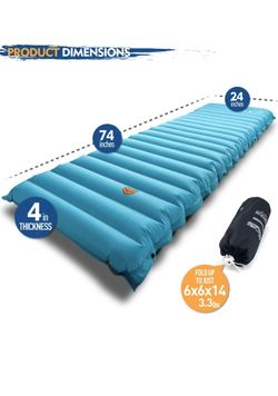 Camping inflatable sleeping pad - brand new