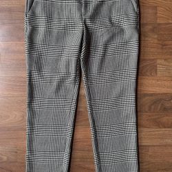 Lauren by Ralph Lauren Pants Womens 4 Black Houndstooth Equestrian Trousers EUC