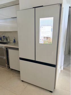 Samsung bespoke flex with screen refrigerator white 3 door
