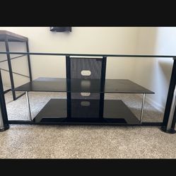 Black Glass TV stand 