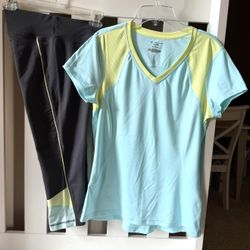 Tek Gear ultra stretch shirt/pant set M size like brand new