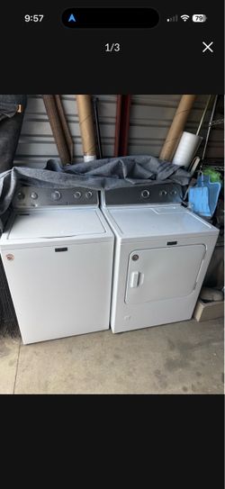 Maytag washer and dryer selling as a set