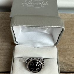 NEW Mens Black Flame size 9 Stainless Steel Band Ring just $20 xox