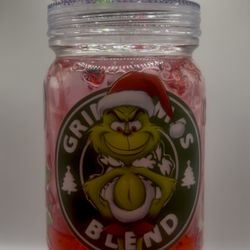 The Grinch Christmas Holiday 20oz Snow Globe Tumbler With Handle
