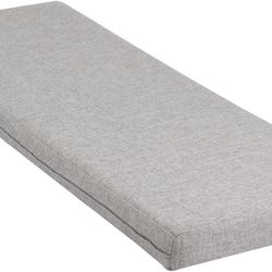 RULAER linen 48x16x3inch Bench Cushion Brand NEW! light Brown Gray