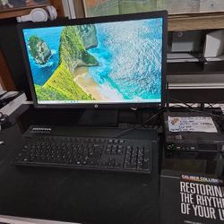 Lenovo MINI PC. With 23inch Hp Monitor . Please Read.