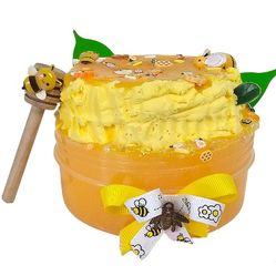 Honeycomb-Orange-Scented Slime  For A Gift Or Parties 