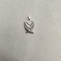 925 Sterling Silver Angel Wings Pendant 