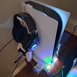 Ps5 With TV Colling Sisteam  Head Phone 