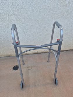 Folding Walker with Front Wheels