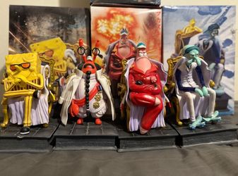 One piece X SpongeBob Custom Admiral Vinyl Figures
