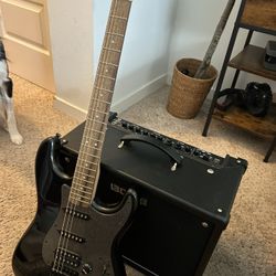 Squier Stratocaster Affinity Series w/ Boss Katana Amp