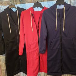 LONG LENGTH WOMENS HOODIES