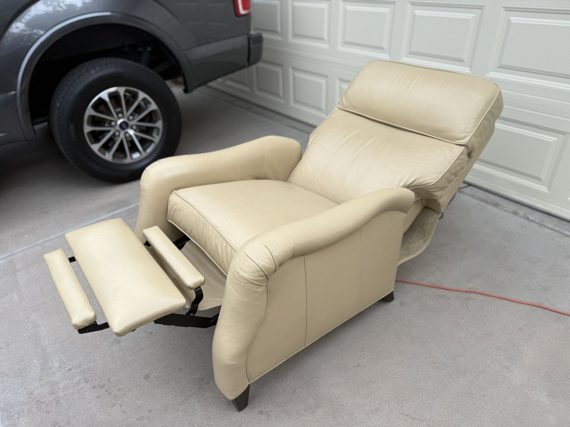 Ethan Allen “ Aiden “ Power Recliner and Footrest