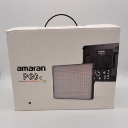 Aperture Amaran P60c LED Light Panel w/ Carrying Case, Charger + Accessories