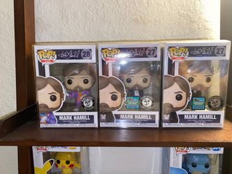 Funko POP!: Mark hamill, Mark hamill: Joker variant & Mark hamill: white Tee shirt variant