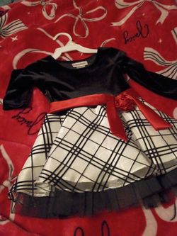 Black velvet dress