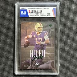 2021 Panini Luminance Green /75 Josh Allen #10 HGA 9.5 Gem Mint Buffalo Bills 