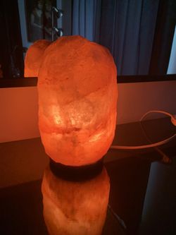 Himalayan salt lamp / large 10” tall 5 lbs.