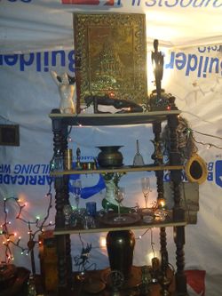 Brass,  Silver & Glass