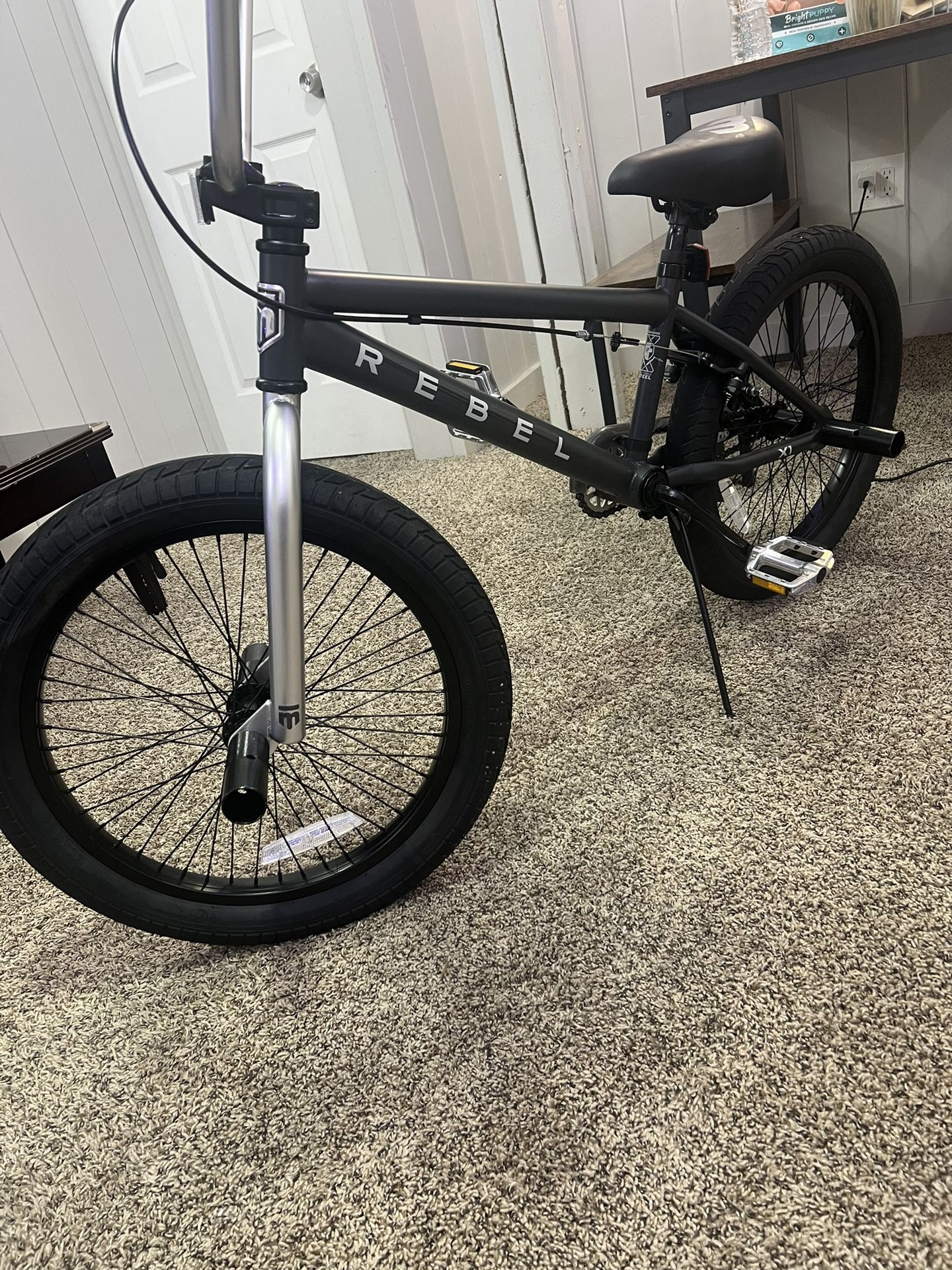 Mongoose Rebel X1 BMX Bike 20in Wheels, Boys/Girls Gray