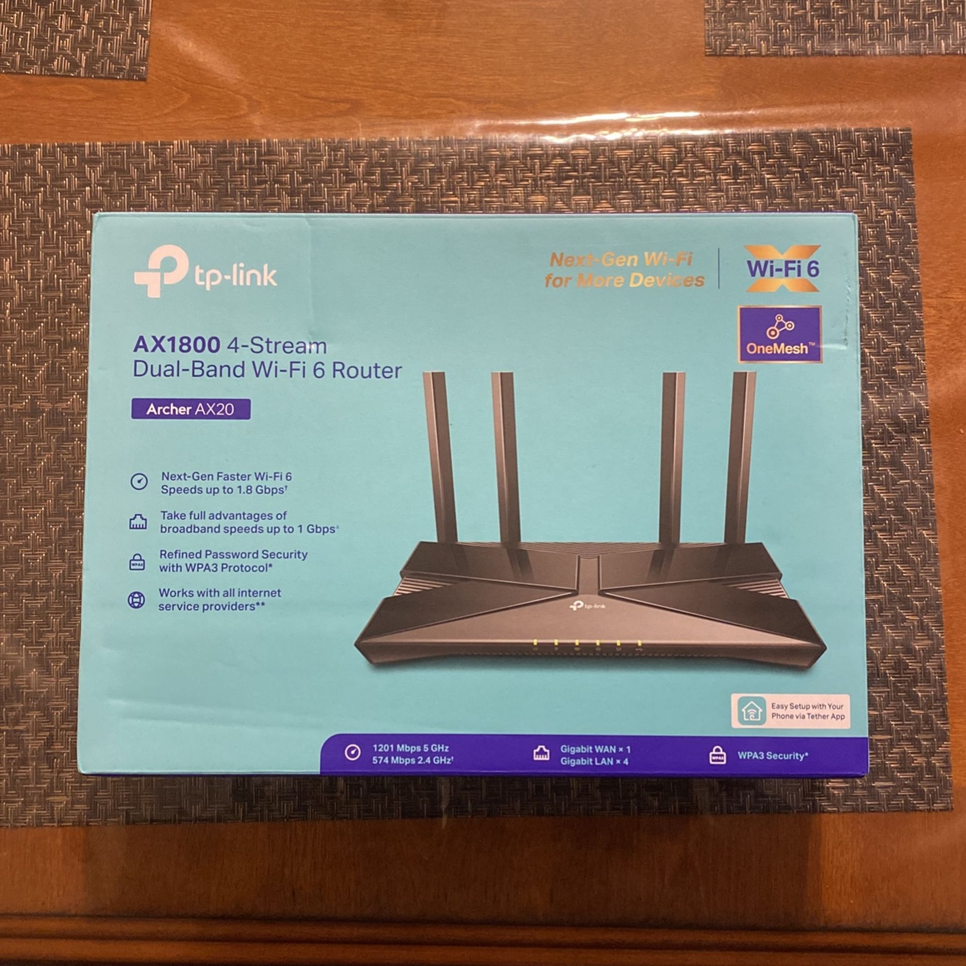 Ax1800 4-Stream Dual - Band Wi-Fi 6 Router