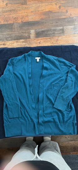Teal Women’s XL Croft &Barrow Cardigan