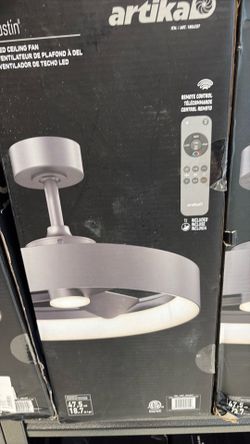 Ceiling Fan - Modern Black or Chrome