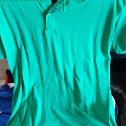 $5 Green Collar Shirt