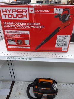 Hyper Tough 12-Amp Corded Electric Blower/Vacuum/Mulcher