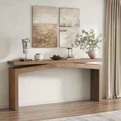 New assembled Console Table for Entryway Living Thin, Wooden Rectangular Sofa Tables Narrow Long Behind Couch, Large Farmhouse Foyer Entrance Table fo