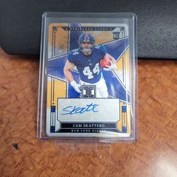 2025 Impeccable Stainless Cam Skattebo Rookie Gold 7/10