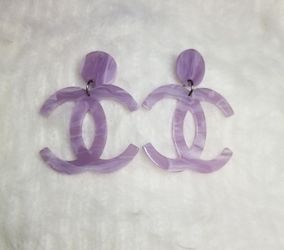 Purple Designer Earrings 