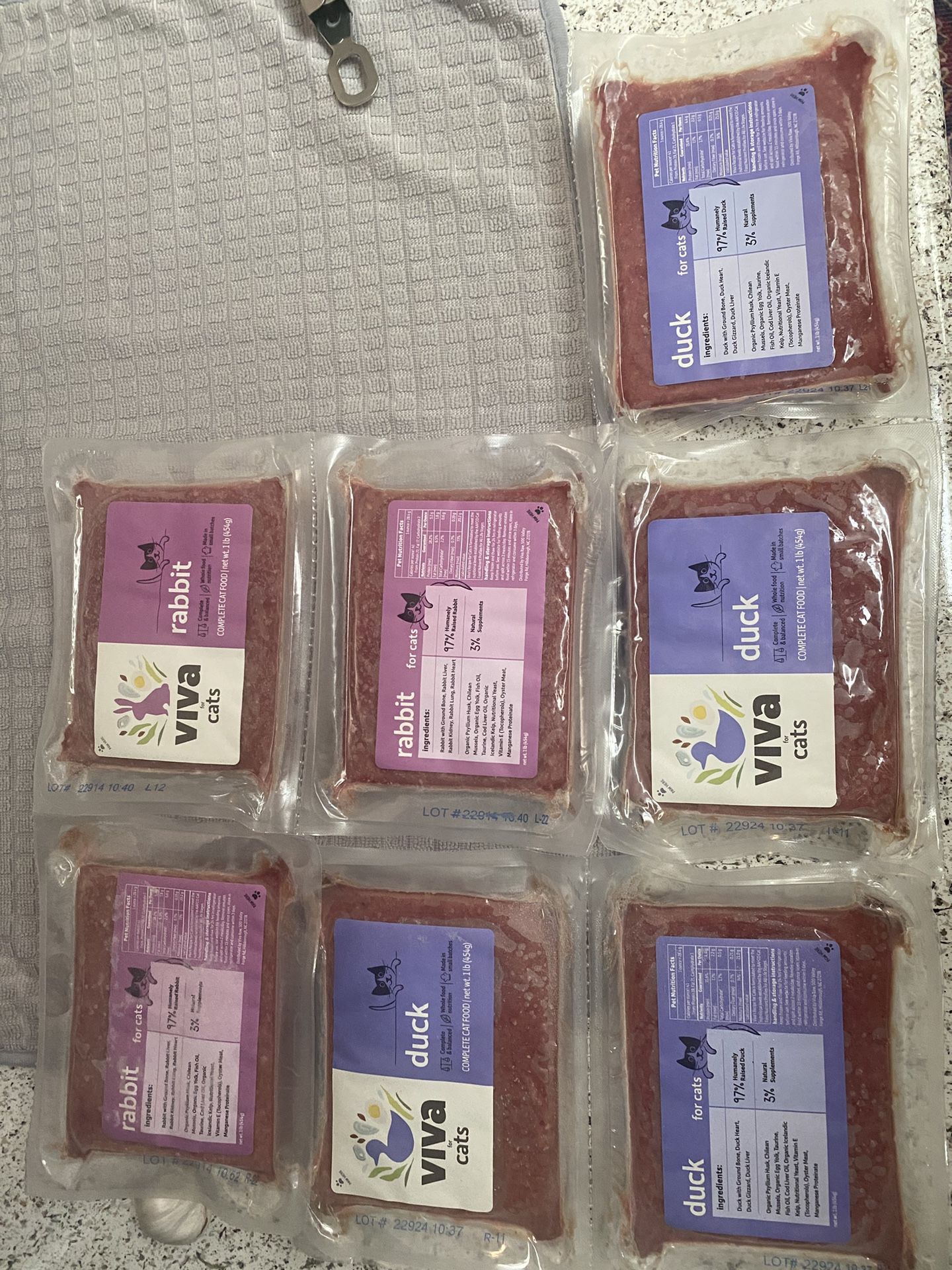 Viva Raw Cat Food, Frozen Raw Cat Food