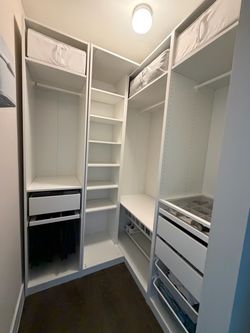 IKEA Walk-In Closet Storage System, White