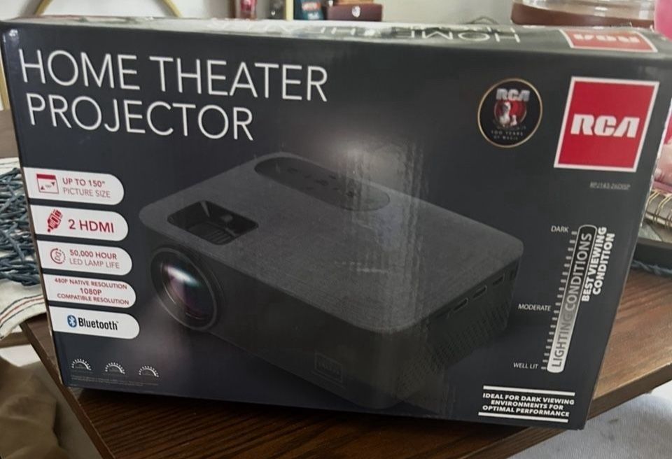 Projector Set With Screen