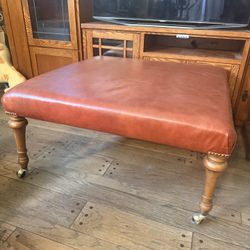 Leather Ottoman