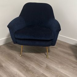West Elm Phoebe Blue Accent Chair