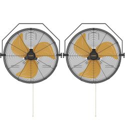CAMMOO 18 Inch Wall Mount Fan, 2 Packs