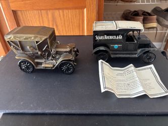 Vintage Stanley Steamer  & Sears trucks