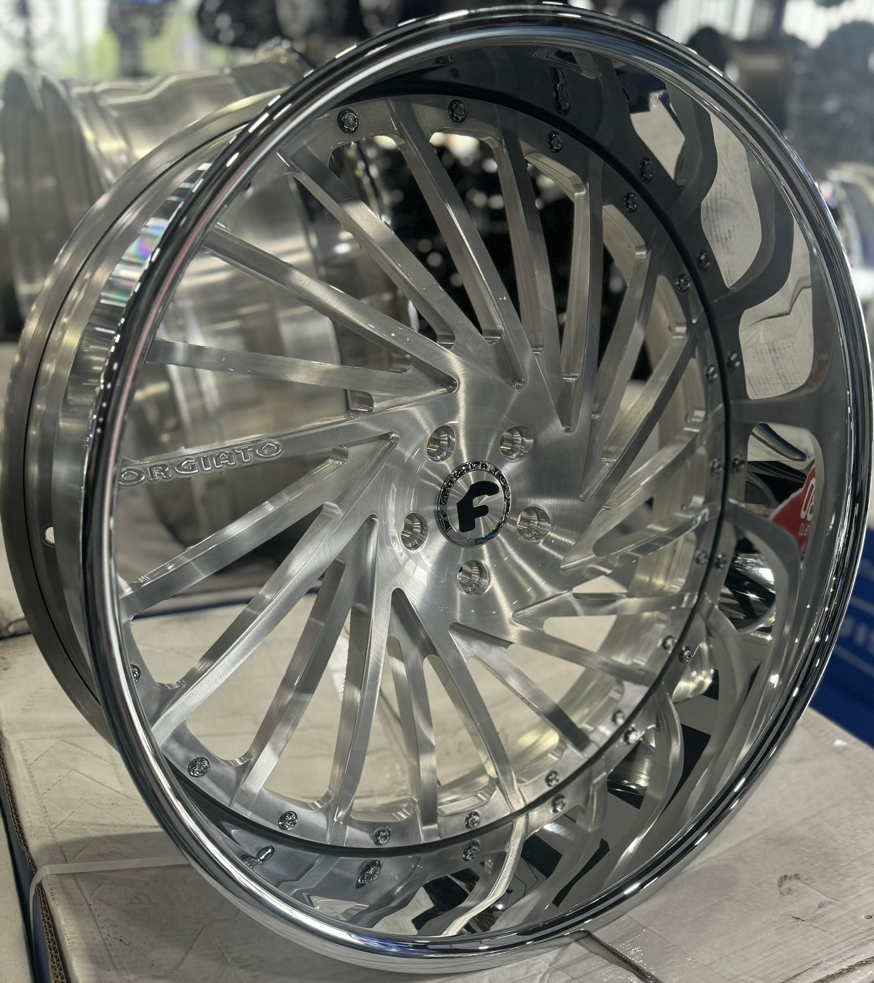 Forgiato Ventoso Staggered 24x9 - 24x10 Brushed Face / Chrome Lip 5x120.65 For G Body🔥🔥🔥🔥