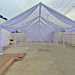 Clear Canopy & Twinkle Lights 