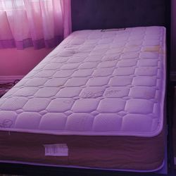 Twin Bed With Mattress and Box Spring